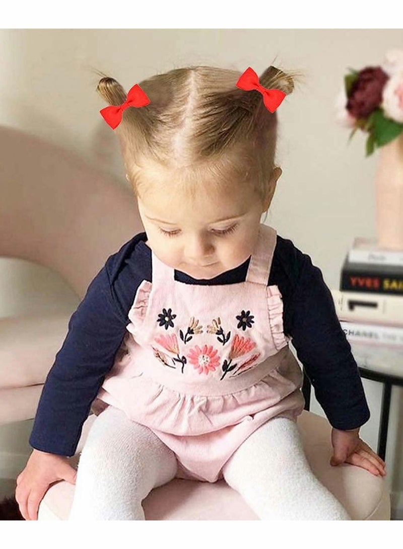 20,Piece Baby Girl Hair Accessories Set with Bow Ties and Mini Elastic Bands for Stylish Hairstyles - Image 2