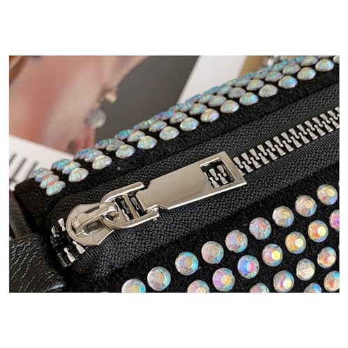 DOSYSO Rhinestone Crossbody sling Bag with Chain strap side Bag Evening Clutch Pearl Handle Designer Handbags for Women Stylish Latest Girls Glitter Ladies Purse for Party Wedding (MULTICOLOR) - Image 4