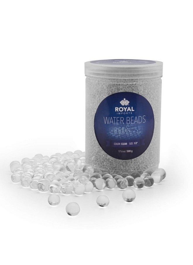 CYS EXCEL Clear Glass Marble Gemstone Vase Filler (1 Lb) ; Multiple Color Choices Aquarium Glass Round Marble Beads ; Decorative Mosaic Glass Gem Pebbles (Approx. 8093 Pcs)  - Image 1