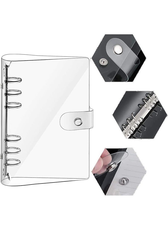 A5 Clear Binder Cover 6 Hole Ring Binder - Image 3