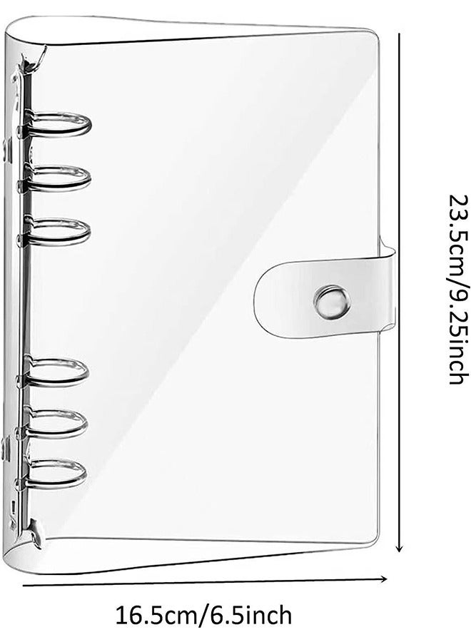 A5 Clear Binder Cover 6 Hole Ring Binder - Image 2