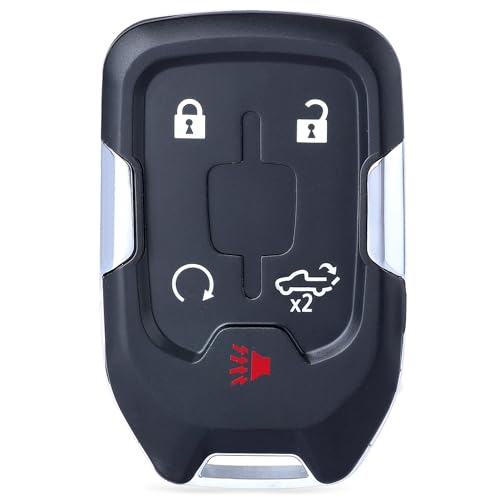 Keymall بديل مفتاح عن بُعد بدون مفتاح Keymall لسيارات GMC Acadia 2021 2022 2023 / GMC Terrain 2021 2022 2023 2024 / Chevy Chevrolet Silverado 5 أزرار HYQ1ES 13522854 13522904 434 ميغاهرتز - Image 1