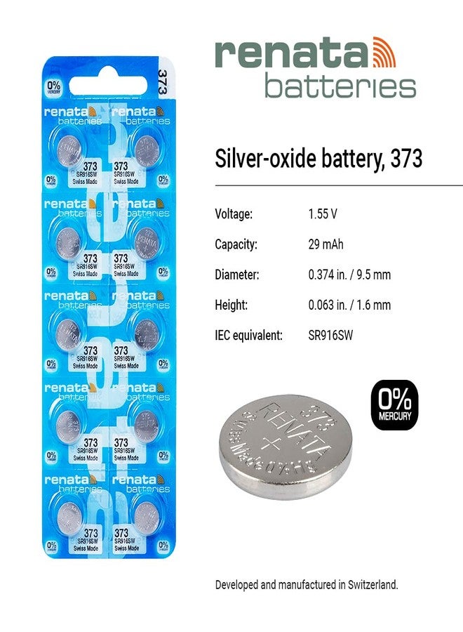 ريناتا بطاريات ساعة ريناتا 373 (قطعتان) - Image 2