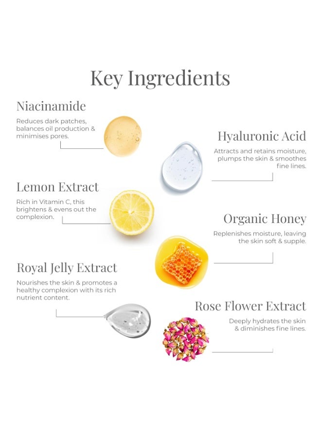 فورست اسينشالز غسول الوجه المنقي من فوريست إسينشالز، بخلاصة العسل والليمون وماء الورد، بتركيبة أيورفيدية | مناسب للبشرة العادية إلى الجافة | خالٍ من الكبريتات - Image 4