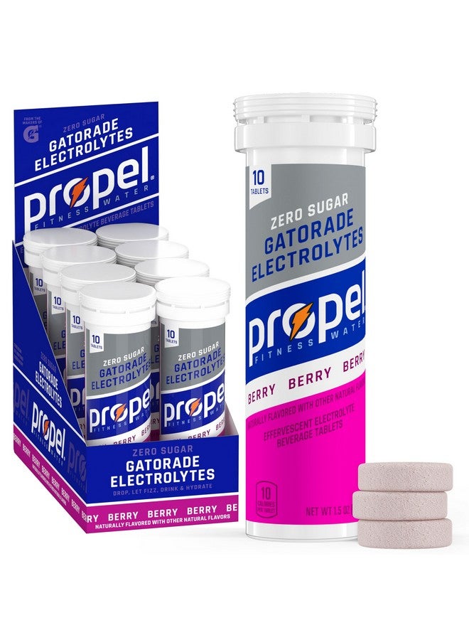 Propel Propel Fitness Water Tablets, Berry, 10 Count Tube, (Pack of 8) - Image 1