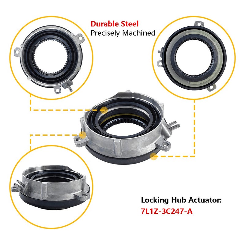 4WD Auto Locking Hub Actuator 4-Wheel Drive 4x4 Axle Actuator Fit for Ford F150 2004-2015 Ford Expedition 2003-2015, Lincoln Mark LT 2006-2008, Lincoln Navigator 2003-2015 OE# 7L1Z-3C247-A 600-10 - Image 2