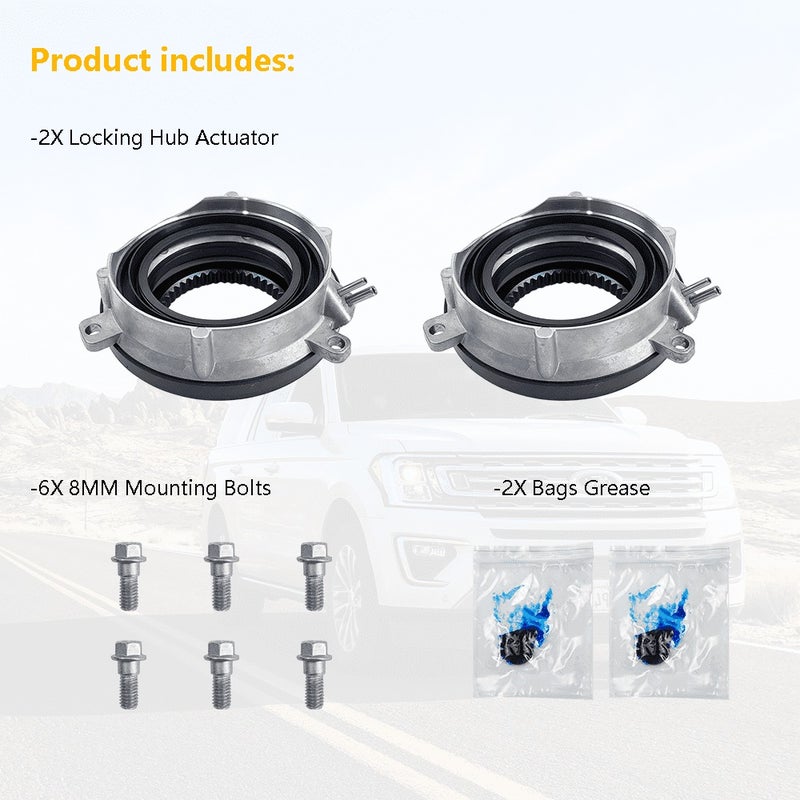 4WD Auto Locking Hub Actuator 4-Wheel Drive 4x4 Axle Actuator Fit for Ford F150 2004-2015 Ford Expedition 2003-2015, Lincoln Mark LT 2006-2008, Lincoln Navigator 2003-2015 OE# 7L1Z-3C247-A 600-10 - Image 4