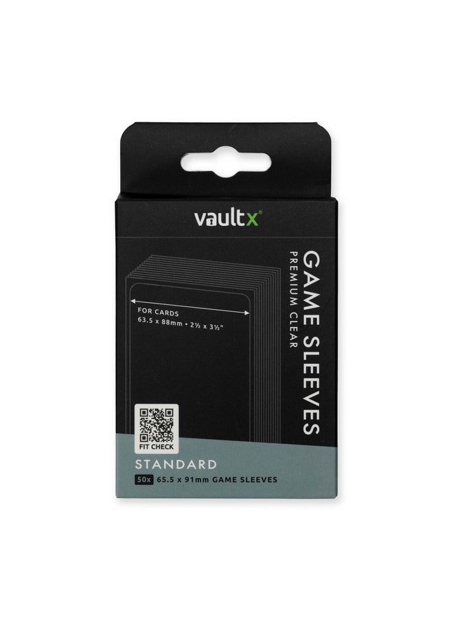 فولت إكس أكمام ألعاب الطاولة القياسية Vault X للبطاقات مقاس 63 × 88 مم، تحمي وتحافظ على غلاف ملائم غير مصنوع من مادة PVC ومضاد للكهرباء الساكنة (50 قطعة)  - Image 2