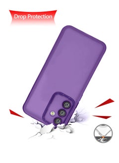Wtech Samsung Galaxy F15/M15 Soft Transparent TPU Silicone Ultra Thin Phone Stylish Electroplated Camera Border Back Case Cover - Purple  - Image 5