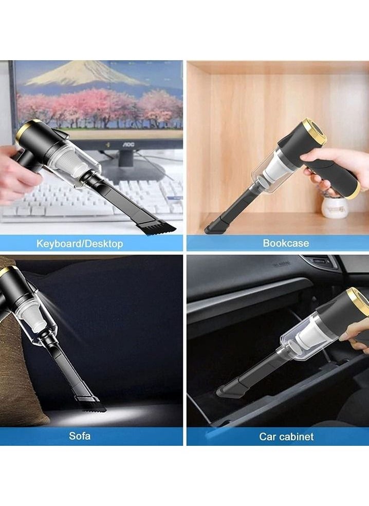 Generic Rechargeable Vacuum Cleaner 9O° Free Folding Vacuum Cleaner 9000Pa Suction USB Charging Q8  - Image 4