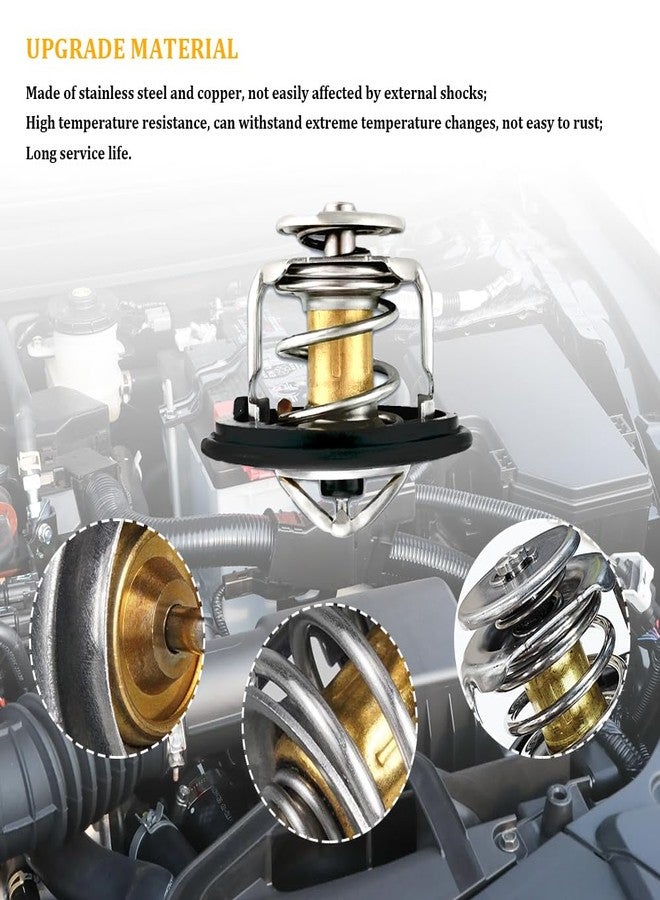ترموستات سائل تبريد المحرك من Tecledsn، ترموستات بديل لمحرك السيارة، ترموستات عالي الأداء متوافق مع هوندا سيفيك CRV CRZ، بديل للرقم الأصلي 19301-PAA-306 و19301-PLC-315 - Image 3