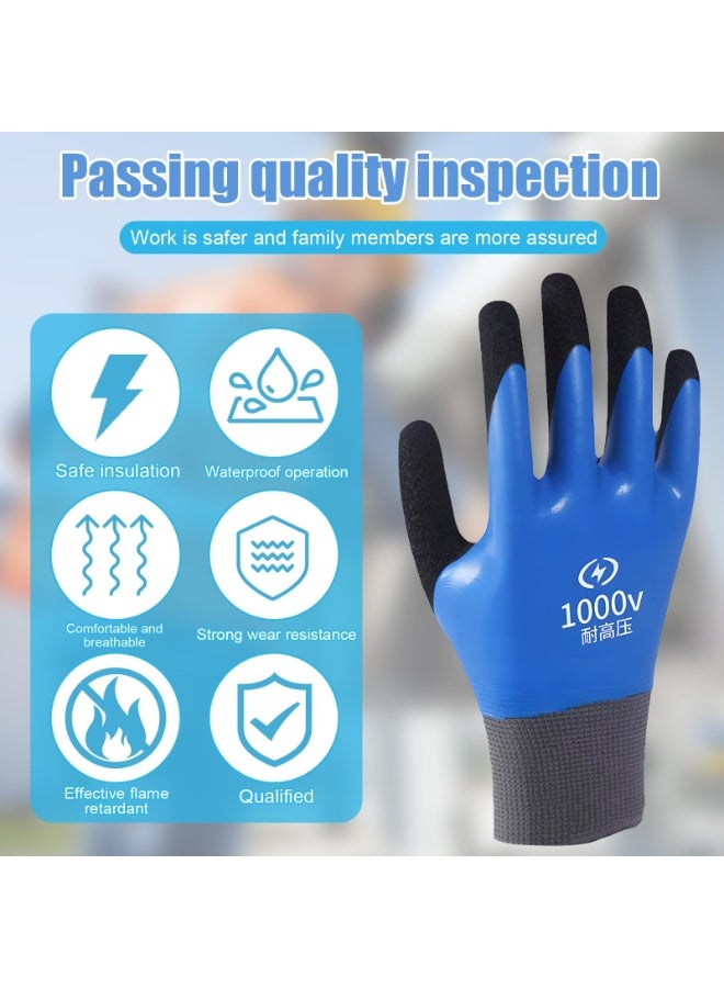 Insulation Work Gloves, 1000V High Voltage Safety Gloves with Heat and Flame Retardant Protection, Comfortable Insulating Glove for Electrical Maintenance and Industrial Use - Image 2