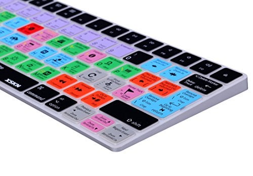 XSKN Logic Pro X 10 Shortcut Silicone Keyboard Skin Cover Compatible with Apple Magic Keyboard US EU Layout (MLA22LL/A) (MLA22B/A) - Image 4