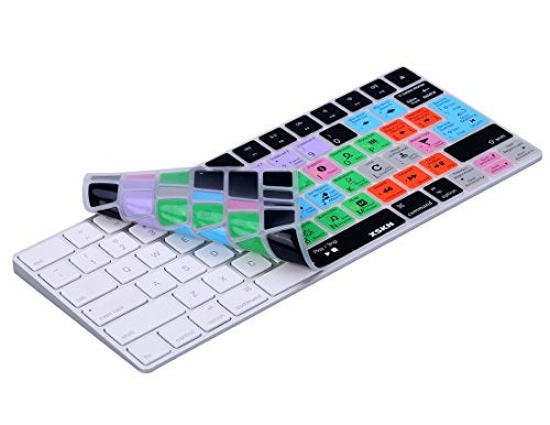 XSKN Logic Pro X 10 Shortcut Silicone Keyboard Skin Cover Compatible with Apple Magic Keyboard US EU Layout (MLA22LL/A) (MLA22B/A) - Image 5