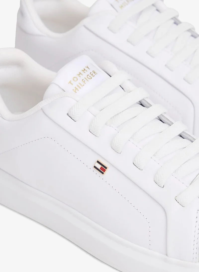 TOMMY HILFIGER  Lightweight Leather Cupsole Court Trainers for Women | Best Price UAE