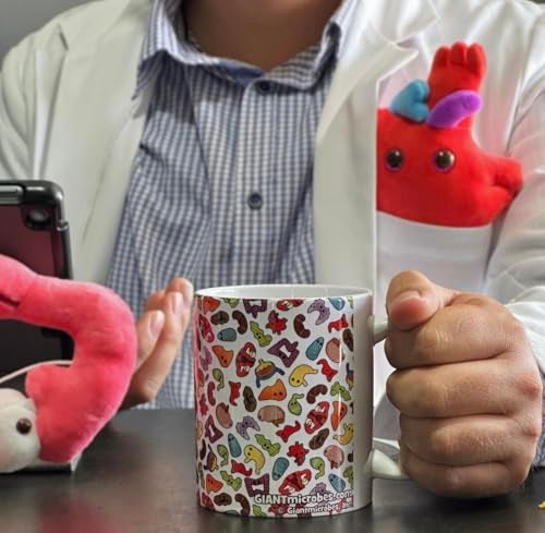 Giant Microbes GIANTmicrobes Microbes Art Mug - 11 OZ Colorful Coffee Mug, Unique Gift for Scientists, Students, Nurses, Doctors, Educators and Anyone with Healthy Sense of Humor - Image 4