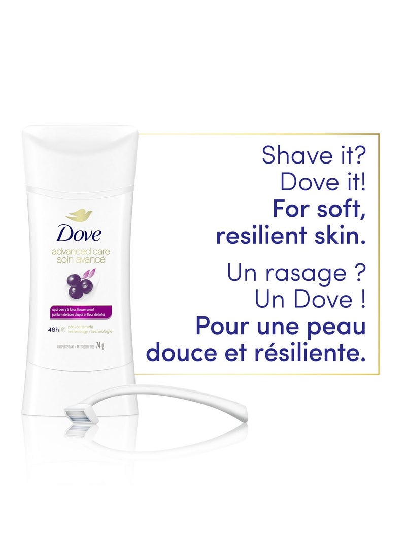 Dove Dove Açaí Berry & Lotus Flower Antiperspirant Stick 74 g  - Image 4