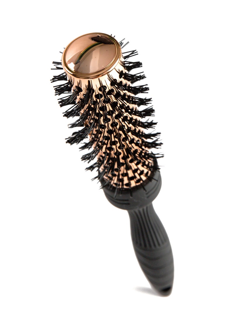 mella Round Hair Brush for Styling- Black - Image 2