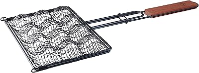 Outset QD86 Rosewood Non-Stick Meatball Basket, Black - Image 1