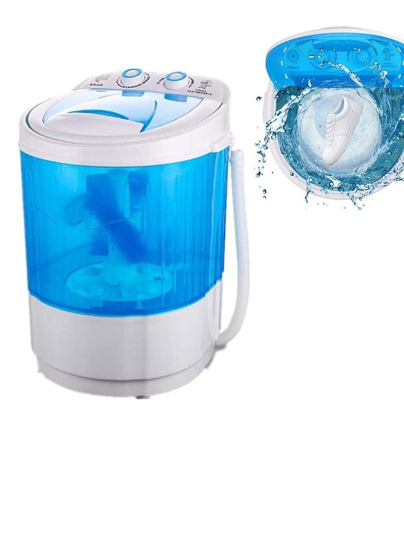 Shoe Washing Machine Small Household, Portable Lazy Washing Machine, 360° Cleaning, 10 Minutes Fast Cleaning, Safe Material Does Not Hurt Shoes Blue/White  - Image 1