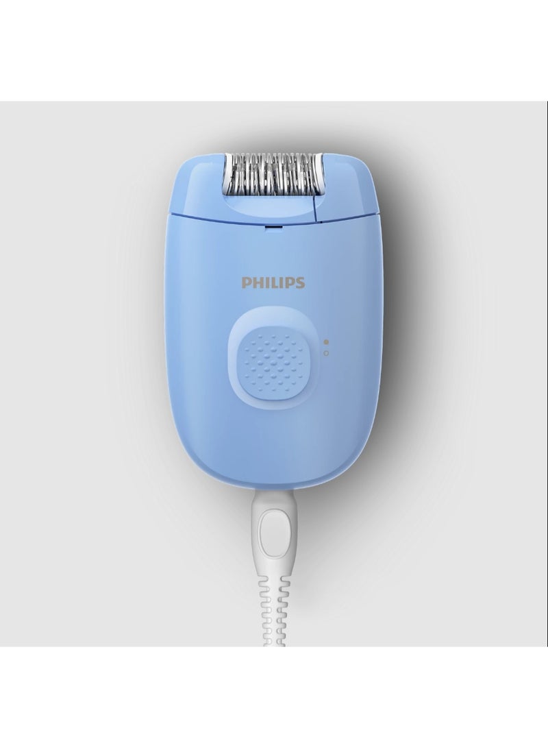 Philips BRE228 Epilator Series 2000 Corded Epilator blue - Image 1