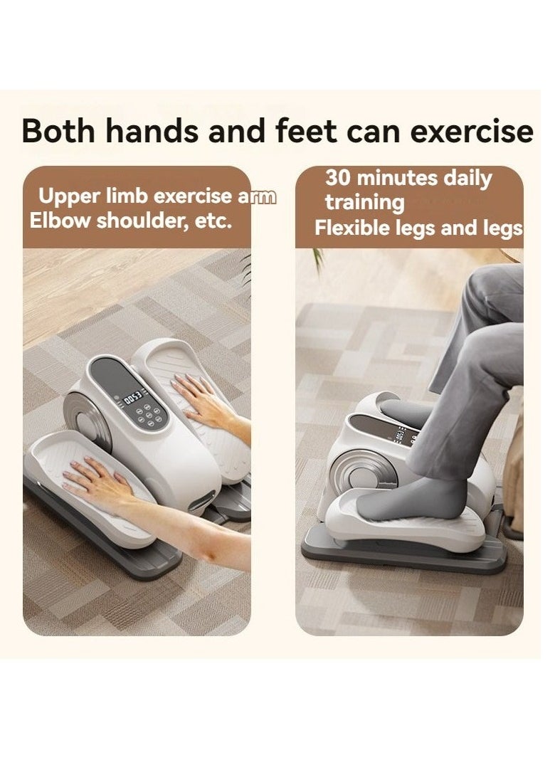 Under Desk Elliptical Machine, Ellipse Leg Exerciser for Seniors Fully Assembled, Quiet & Portable Electric Seated Pedal Exerciser with Remote Control & 12 Adjustable Speeds