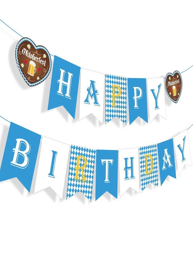 DodelyGz Oktoberfest & Birthday Banner, 2pcs Eco-Friendly Paper Banners, 6ft Each, Perfect for Oktoberfest & Birthday Parties - Image 3
