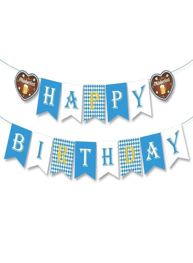 DodelyGz Oktoberfest & Birthday Banner, 2pcs Eco-Friendly Paper Banners, 6ft Each, Perfect for Oktoberfest & Birthday Parties - Image 1