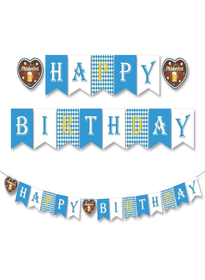 DodelyGz Oktoberfest & Birthday Banner, 2pcs Eco-Friendly Paper Banners, 6ft Each, Perfect for Oktoberfest & Birthday Parties - Image 2