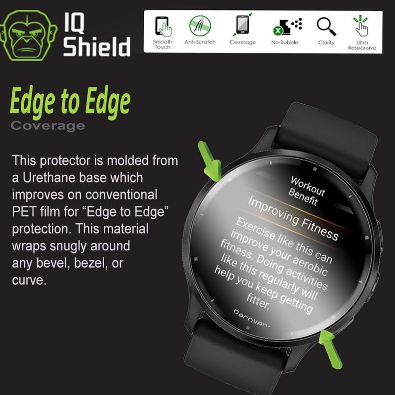 IQShield 6 Pack for Garmin Venu 3s Screen Protector 41mm - Clear TPU Film for Garmin Venu 3s 41mm Bubble-Free Installation, Full Coverage, Scratch-Resistant, HD Clarity for Ultimate Protection - Image 5