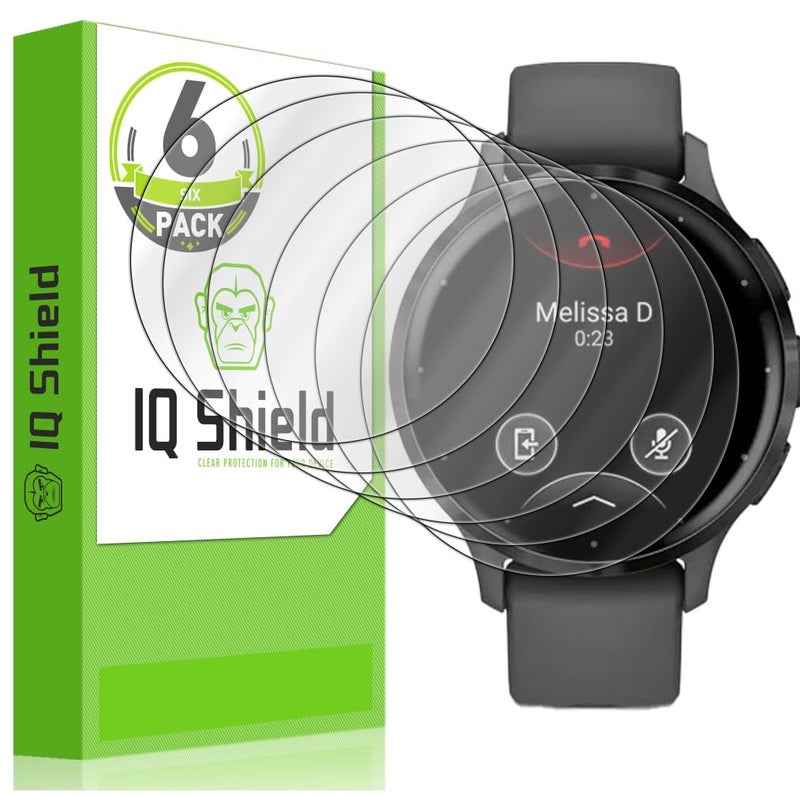 IQShield 6 Pack for Garmin Venu 3s Screen Protector 41mm - Clear TPU Film for Garmin Venu 3s 41mm Bubble-Free Installation, Full Coverage, Scratch-Resistant, HD Clarity for Ultimate Protection - Image 1