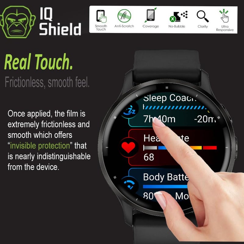 IQShield 6 Pack for Garmin Venu 3s Screen Protector 41mm - Clear TPU Film for Garmin Venu 3s 41mm Bubble-Free Installation, Full Coverage, Scratch-Resistant, HD Clarity for Ultimate Protection - Image 4