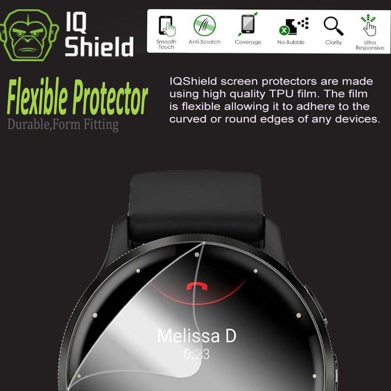 IQShield 6 Pack for Garmin Venu 3s Screen Protector 41mm - Clear TPU Film for Garmin Venu 3s 41mm Bubble-Free Installation, Full Coverage, Scratch-Resistant, HD Clarity for Ultimate Protection - Image 3