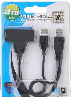 Generic 22-Pin USB 3.0 To SATA Hard Disk Driver Adapter Cable Black  - Image 2