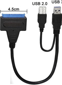 Generic 22-Pin USB 3.0 To SATA Hard Disk Driver Adapter Cable Black  - Image 3