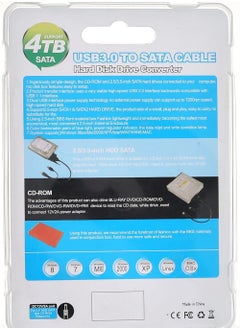 Generic 22-Pin USB 3.0 To SATA Hard Disk Driver Adapter Cable Black  - Image 4