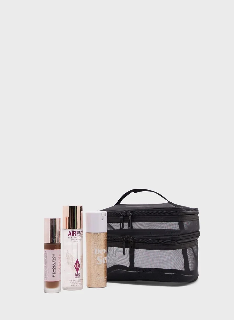 Ginger Double Layer Cosmetic Bag