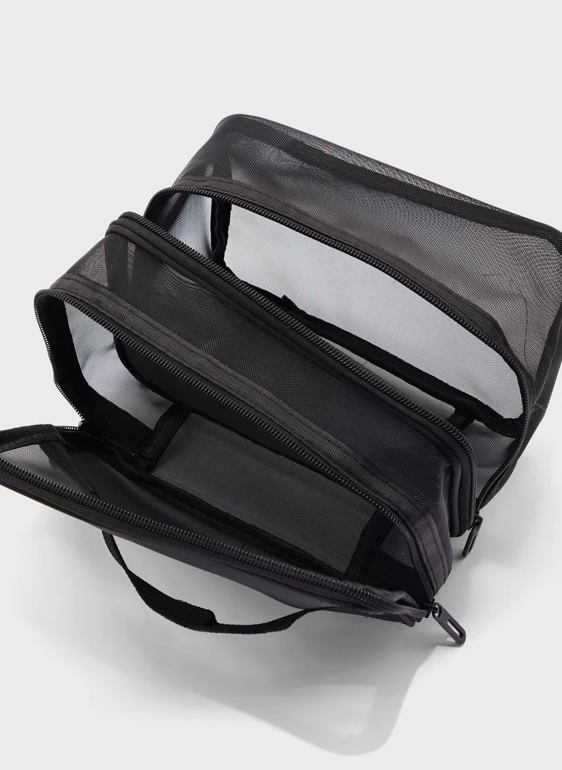 Ginger Double Layer Cosmetic Bag