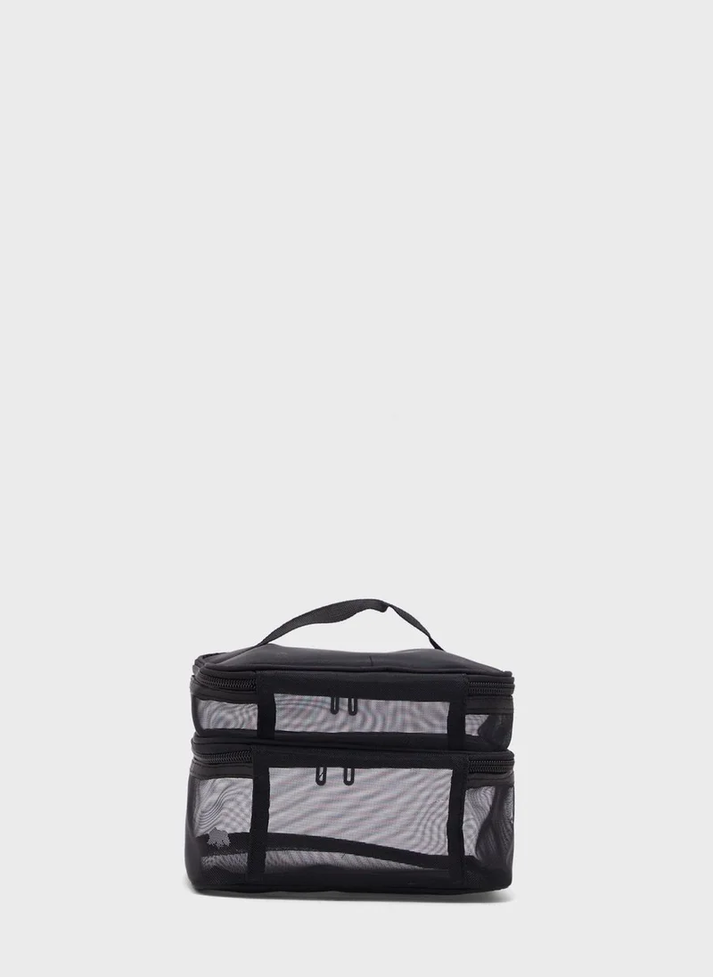 Ginger Double Layer Cosmetic Bag