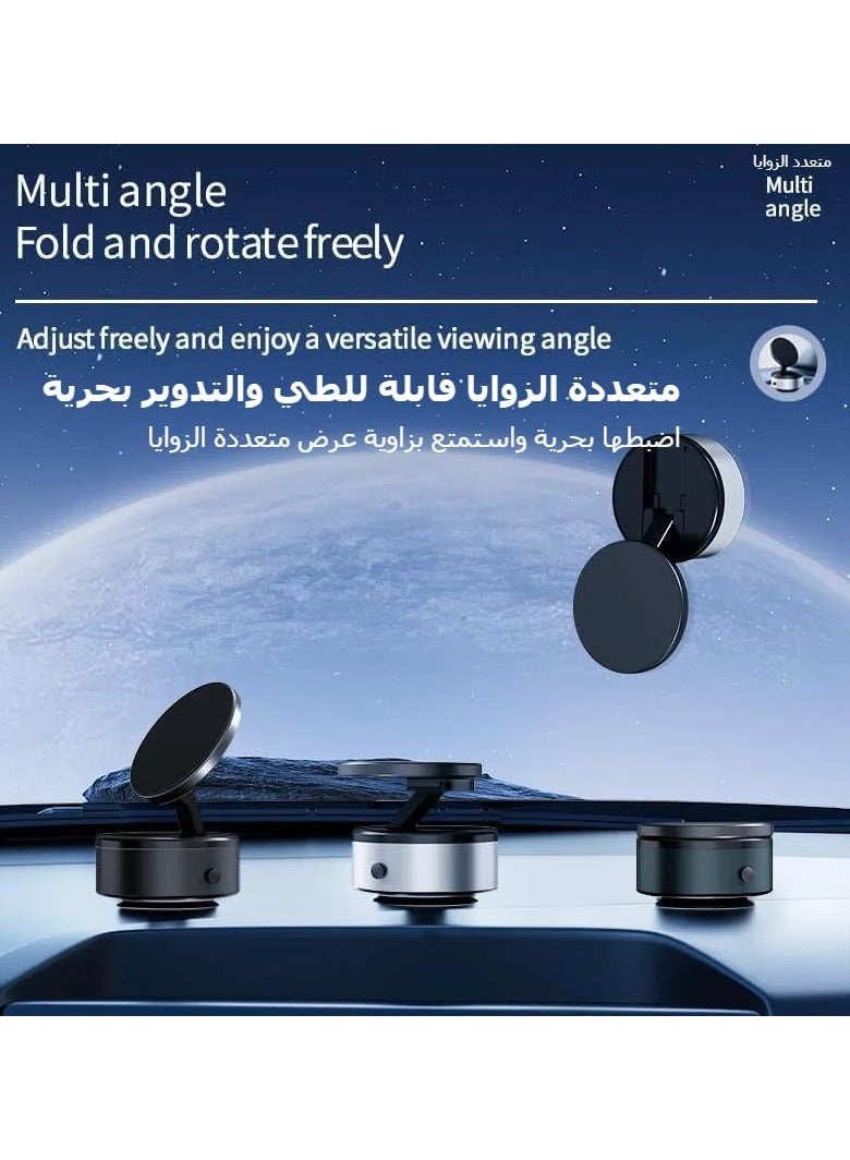 Electric Vacuum Magnetic Car Phone Mount, Suction Cup Phone Holder for Car, Cell Phone Mount Stand, Compatible with iPhone  Android, Suitable for Car/Mirror/Smooth Surface (Silver) - Image 5
