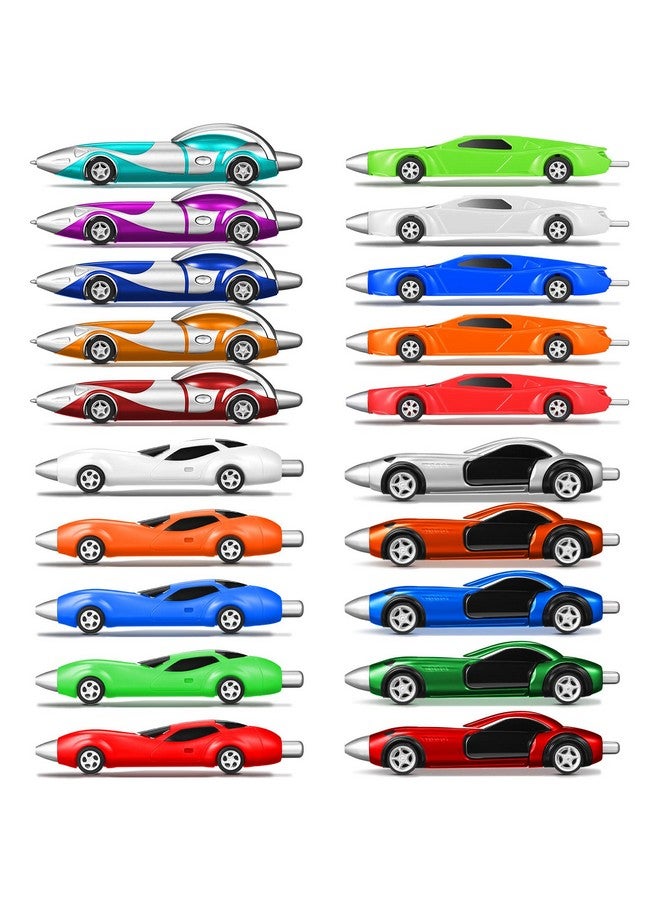 تشينكو 20 قطعة من الأقلام الرائعة، أقلام مرحة، أقلام سيارات مثيرة للاهتمام، أقلام مبتكرة للمراهقين، أقلام حبر رائعة ومضحكة، أقلام سيارات سباق، أقلام لطيفة للأولاد والأطفال، لوازم مكتبية للمدرسة، 4 أنماط - Image 1