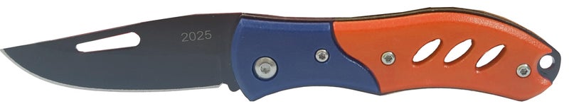 Shruthi Dual Dynamo Orange Carbon Steel Foldable Knife (Manual) For Kitchen, Home,Travel and Office Tool Carbon Steel pack of 1 (ORANGE) - Image 2