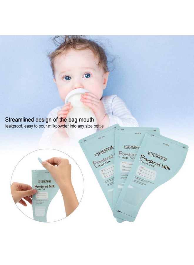 Yosoo 30Pcs Milk Powder Storage Bags, Portable Feeding Milk Powder Storage Pack Disposable Milkpowder Pouches for Travel Trip, Blue - Image 3
