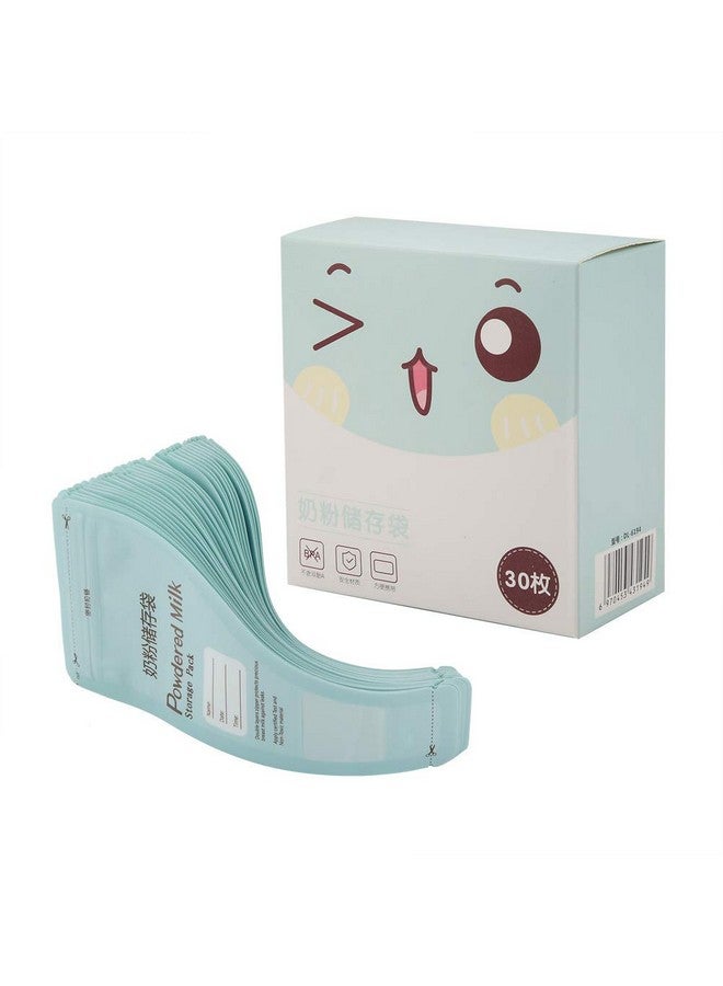 Yosoo 30Pcs Milk Powder Storage Bags, Portable Feeding Milk Powder Storage Pack Disposable Milkpowder Pouches for Travel Trip, Blue - Image 1