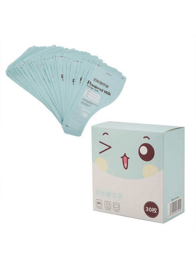 Yosoo 30Pcs Milk Powder Storage Bags, Portable Feeding Milk Powder Storage Pack Disposable Milkpowder Pouches for Travel Trip, Blue - Image 2