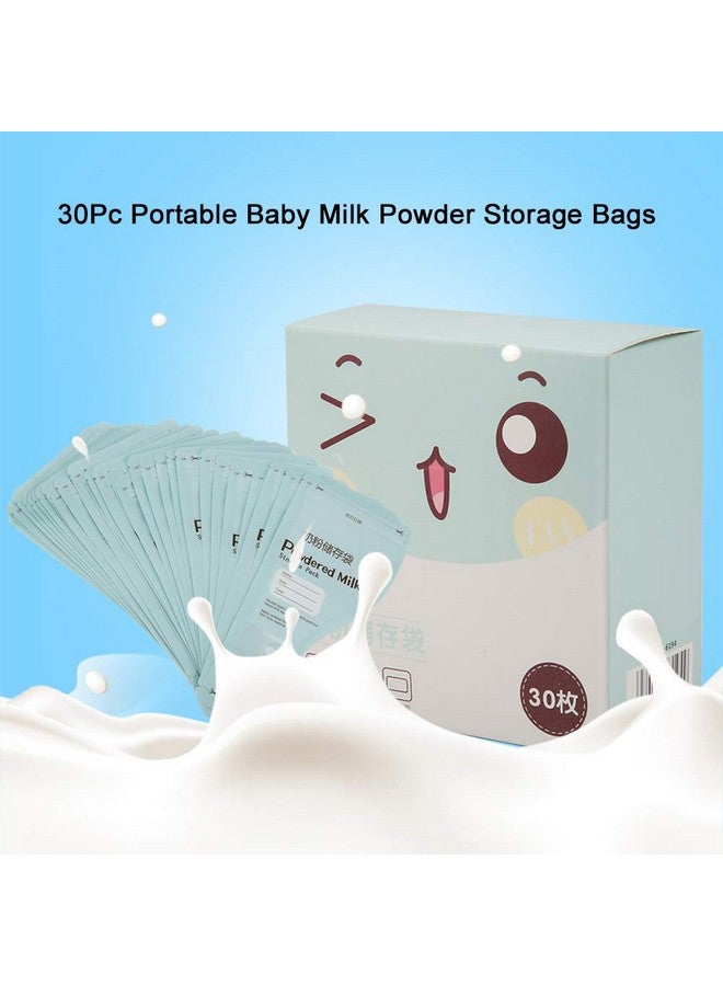 Yosoo 30Pcs Milk Powder Storage Bags, Portable Feeding Milk Powder Storage Pack Disposable Milkpowder Pouches for Travel Trip, Blue - Image 5