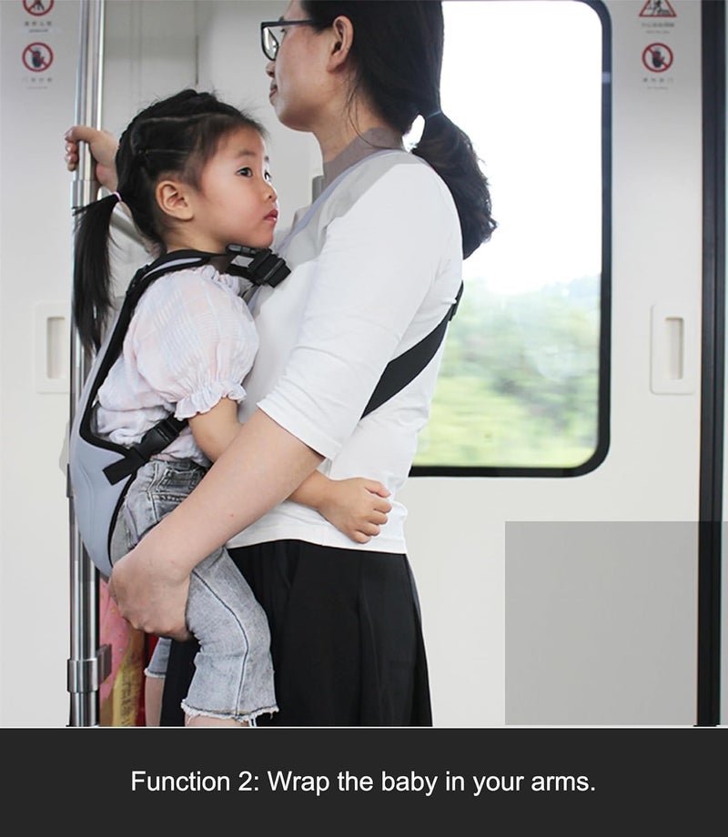 saicheek 3IN1 Toddler Travel Suitcase Seat with AntiSlip RopeRide on Suitcase for KidsKids Carrier on your Back or In The ArmsSuitable for All Kinds of Suitcases - Image 4