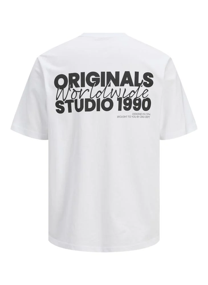 JACK & JONES Jorvesterbro Logo Print  Crew Neck T-Shirt