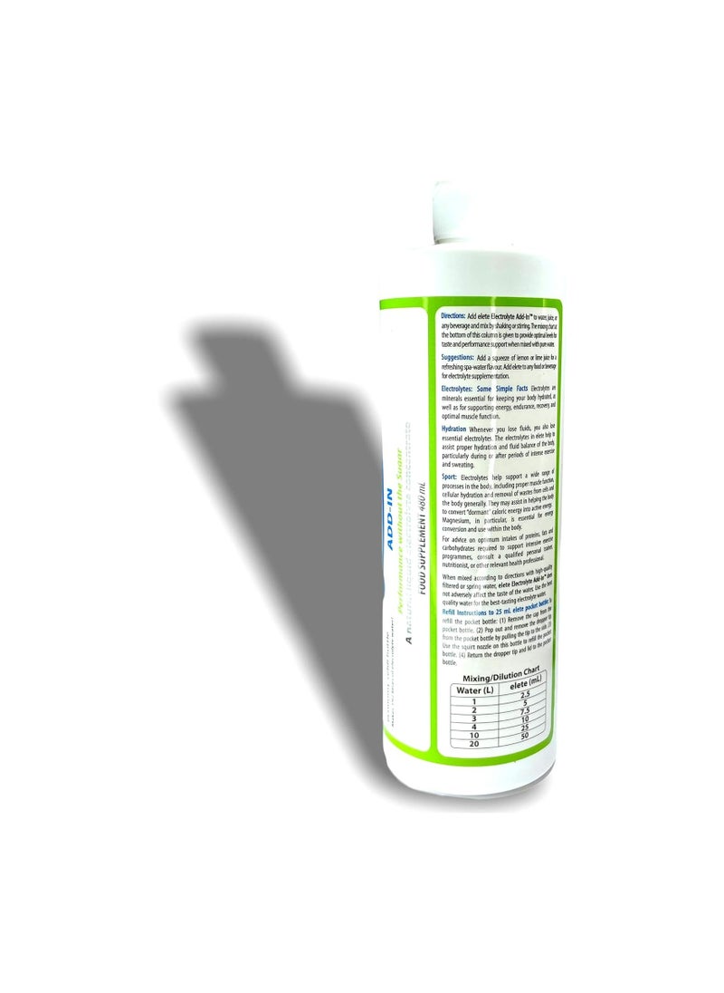 elete ELECTROLYTES Hydration Drops 480ml Team Refill Bottle Makes 192 Litres Zero Calories Zero Sugar  - Image 3