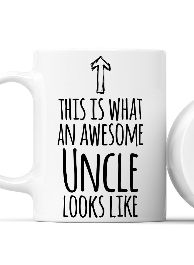 LIT فنجان قهوة عم رائع - فنجان أبيض - هدايا عائلية - أفضل هدية للعم - Image 2